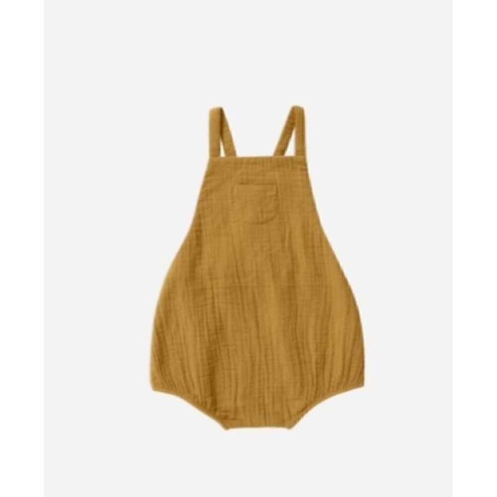 NWT! Rylee + Cru Gold Criss Cross Romper Size 12-18M